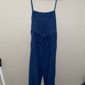 Large tie back jumpsuit